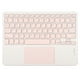 thumbnail image 3 of Teclado inalámbrico rosa con panel táctil - Tecla cuadrada de bajo ruido - 10 pulgadas - Multifuncional para teléfonos y computadoras portátiles, 3 of 10