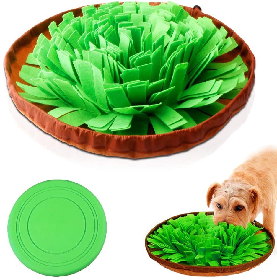 Durable Interactive Puzzle Dog Toys Encourages Natural Foraging Skills AWOOF Snuffle Mat Pet Dog Feeding Mat 