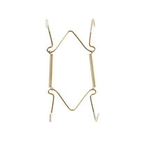 Better Houseware Plate and Tray Hangers, 10-In. to 16-In., Brass, 1900/6