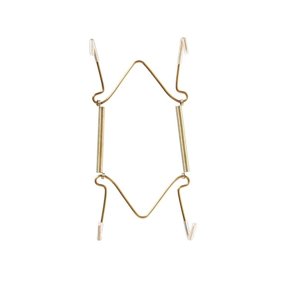 Better Houseware Plate and Tray Hangers, 10-In. to 16-In., Brass, 1900/6