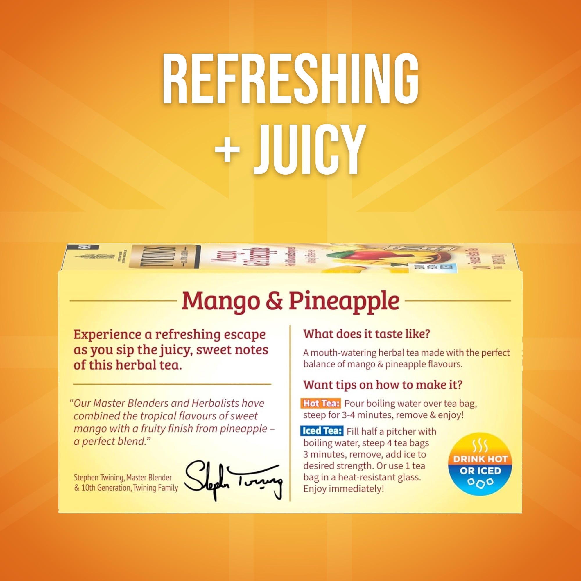 (4 pack) Twinings Pineapple Mango 20ct