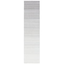 SAFAVIEH Kilim Nadia Striped Polyester Runner Rug, Silver, 2'3" x 9'