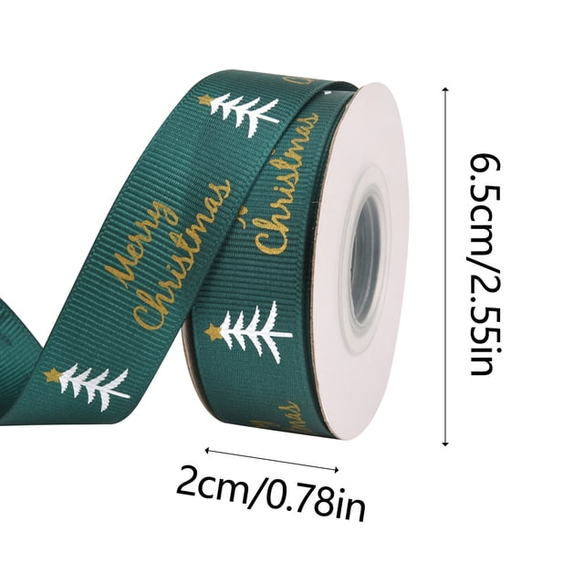 Christmas Ribbons and Bows for Gift Wrapping Christmas Ribbon Holiday Decoration Roll Ribbon Ornament Gift Box Ribbon Christmas Ribbon and Bows for Gift Wrapping