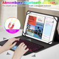 thumbnail image 4 of yeacher Universal Bluetooth Keyboard Case with RGB Backlit Touchpad for 9-11 Inch Tablets, Durable ABS Material, Multi-Device Compatibility, and Smart Sleep/Wake Functionality, 4 of 6