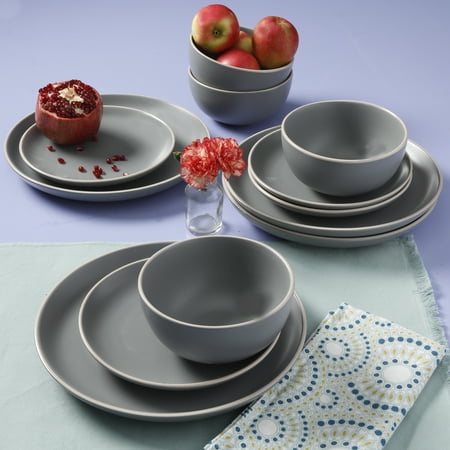 Better Homes & Gardens Zuri Matte 12-Piece Dinnerware Set