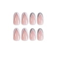 thumbnail image 3 of French 24 Pcs Press On Nails Medium Length Fake Nails Acrylic Nails Ballet French, 3 of 6