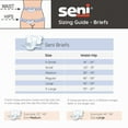 thumbnail image 2 of Seni Super Adult Incontinence Brief XL Heavy Absorbency Breathable, S-XL25-BS1, Heavy, 75 Ct, 2 of 9