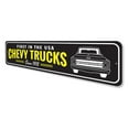 thumbnail image 4 of USA Chevy Truck Sign, Car Sign, Car-Lover Sign, Man Cave Aluminum Metal Decor Sign - 4x18 inches, 4 of 4