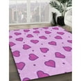 thumbnail image 2 of Ahgly Company Indoor Square Patterned Blossom Pink Area Rugs, 5' Square, 2 of 6