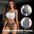 thumbnail image 4 of Thongs for Women - Warm Coffee Pattern No Show Seamless Womens Thongs Underwear, Soft Stretch G String Thongs for Women,Cuteness Ladies Thong Bikini Panties Briefs, 4 of 5