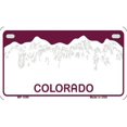thumbnail image 1 of Smart Blonde MP-1089 Colorado State Background Metal Novelty Motorcycle License Plate, 1 of 1