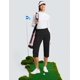 thumbnail image 4 of Pantalones Capri ISEEGZ 18 Dressy para mujer de cintura alta negros, 4 of 7