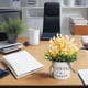 thumbnail image 5 of Planta artificial en maceta para decoración del hogar | Arreglo floral realista de plástico en jarrón | Ramo rosa, naranja y amarillo para mesa, escritorio y estantería | Decoración de interiores de, 5 of 6
