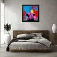 thumbnail image 3 of Stephen Chambers 26x26 Black Modern Wood Framed Wall Art Titled - Highland Cow 1, 3 of 6
