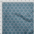 thumbnail image 4 of oneOone Rayon Medium Blue Fabric African Sewing Craft Projects Fabric Prints by Yard 56 Inch Wide, 4 of 4