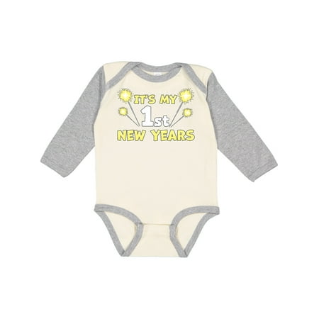 

Inktastic My First New Years Gift Baby Boy or Baby Girl Long Sleeve Bodysuit
