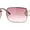 Gold - Pink, variant on Women Rhinestone Jewel Rimless Rectangle Metal Rim Sunglasses Gold - Pink