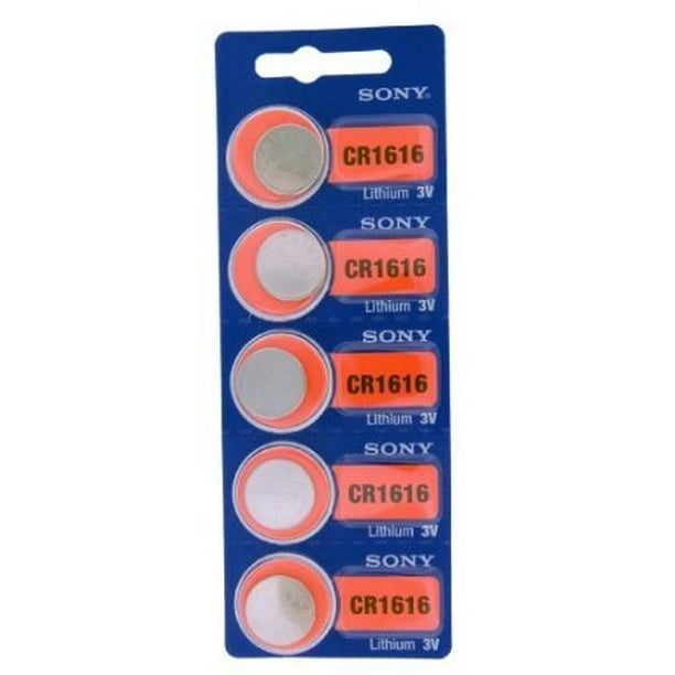 Sony Lithium 3V Batteries Size CR1616 (Pack of 5)