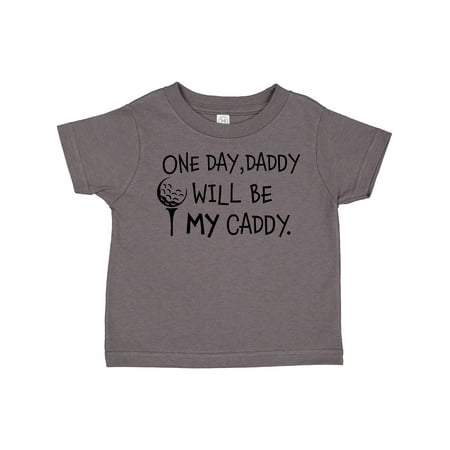 

Inktastic One Day Daddy Will Be MY Caddy- Kids Golfing Gift Toddler Boy or Toddler Girl T-Shirt