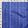 thumbnail image 4 of oneOone Velvet Medium Blue Fabric African Wavy Stripes Sewing Craft Projects Fabric Prints By Yard 58 Inch Wide, 4 of 4