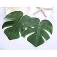 thumbnail image 3 of 12 unidades de plantas de hojas de palmera tropical, decoraciones de mesa de imitación de hojas de hoja hawaianas/Luau/jungle para fiestas $12 unidades de palma tropical artificial Afortunado Sencillez, 3 of 5