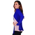thumbnail image 2 of Simply Ravishing Women's Basic Long Sleeve Hip Length Open Drape Cardigan, 5X, Royal, 2 of 4