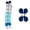 Blue Ombre, variant on Yellow Honeycomb Paper Garland, 5 Pack 50FT Total (10FT Each) Hanging Party Decorations for Birthday Wedding Baby Shower Holiday