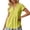 Yellow, variant on Rove Studio Women's Casual V-Neck Peplum Blouse, Short Sleeve Solid Tunic Top, Loose Fit Summer Shirt for Everyday Wear White L