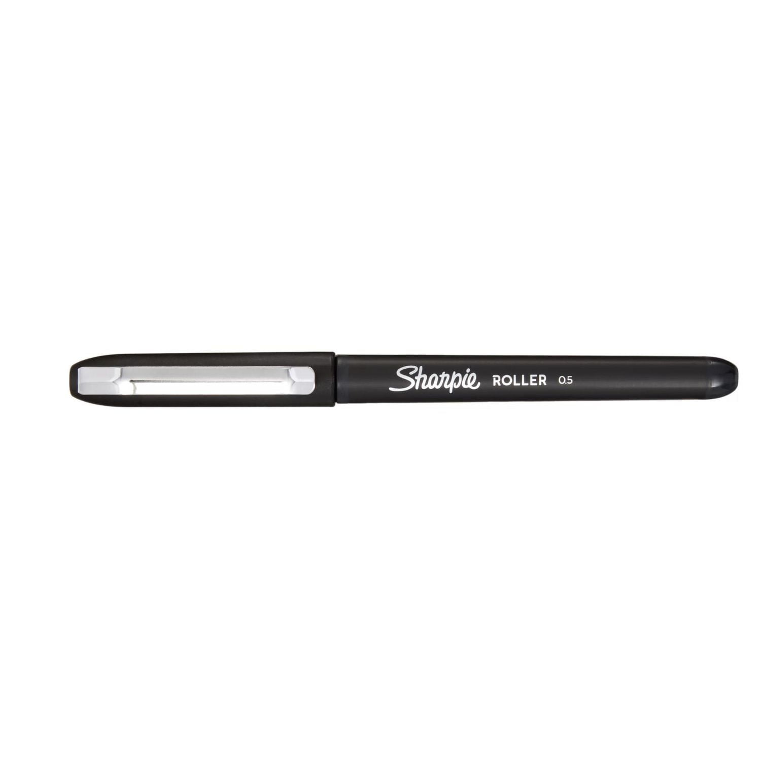 Sharpie Rollerball Pen, Needle Point (0.5 mm) Precision Pen, Black Ink, 12 Count