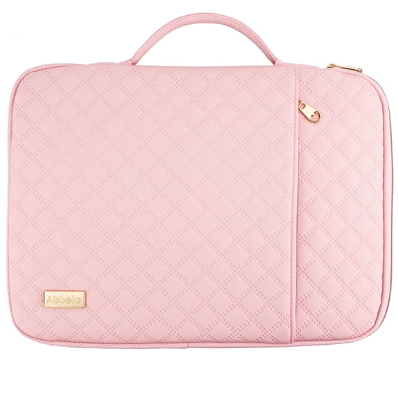 Aisboks Laptop Sleeve 15.6 to 16inch,15.6''Laptop Case,Zipper Laptop Bag,Wear Resistance Shockproof Soft Padded Cover Carrying Computer Bag, Blush Pink