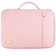 Aisboks Laptop Sleeve 15.6 to 16inch,15.6''Laptop Case,Zipper Laptop Bag,Wear Resistance Shockproof Soft Padded Cover Carrying Computer Bag, Blush Pink