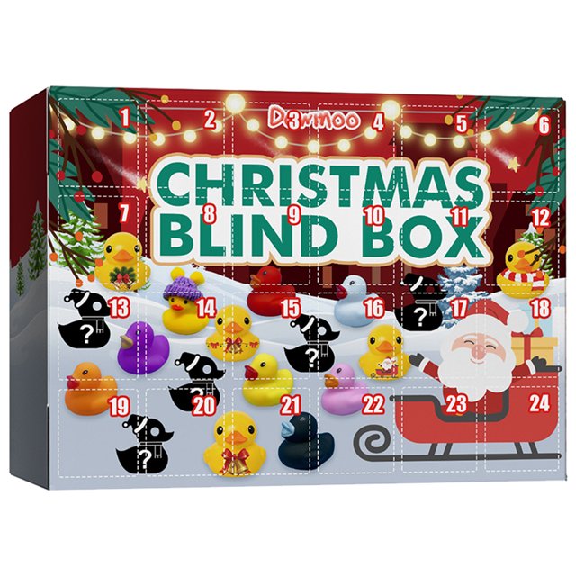 Navidad 18 Piezas Calendario Creativo Llegada Pato Caja Temática para (18 Piezas)