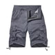 thumbnail image 2 of pstuiky Pantalones cortos casuales para hombre, Pantalones cortos cargo para hombre, para correr, con múltiples bolsillos, cintura elástica, de algodón, para senderismo., 2 of 4