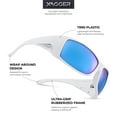 thumbnail image 3 of Xagger Oversized Wrap Around Sport Polarized Sunglasses for Men Driving Fishing Golf TR90 Frame Sun Glasses, 3 of 6