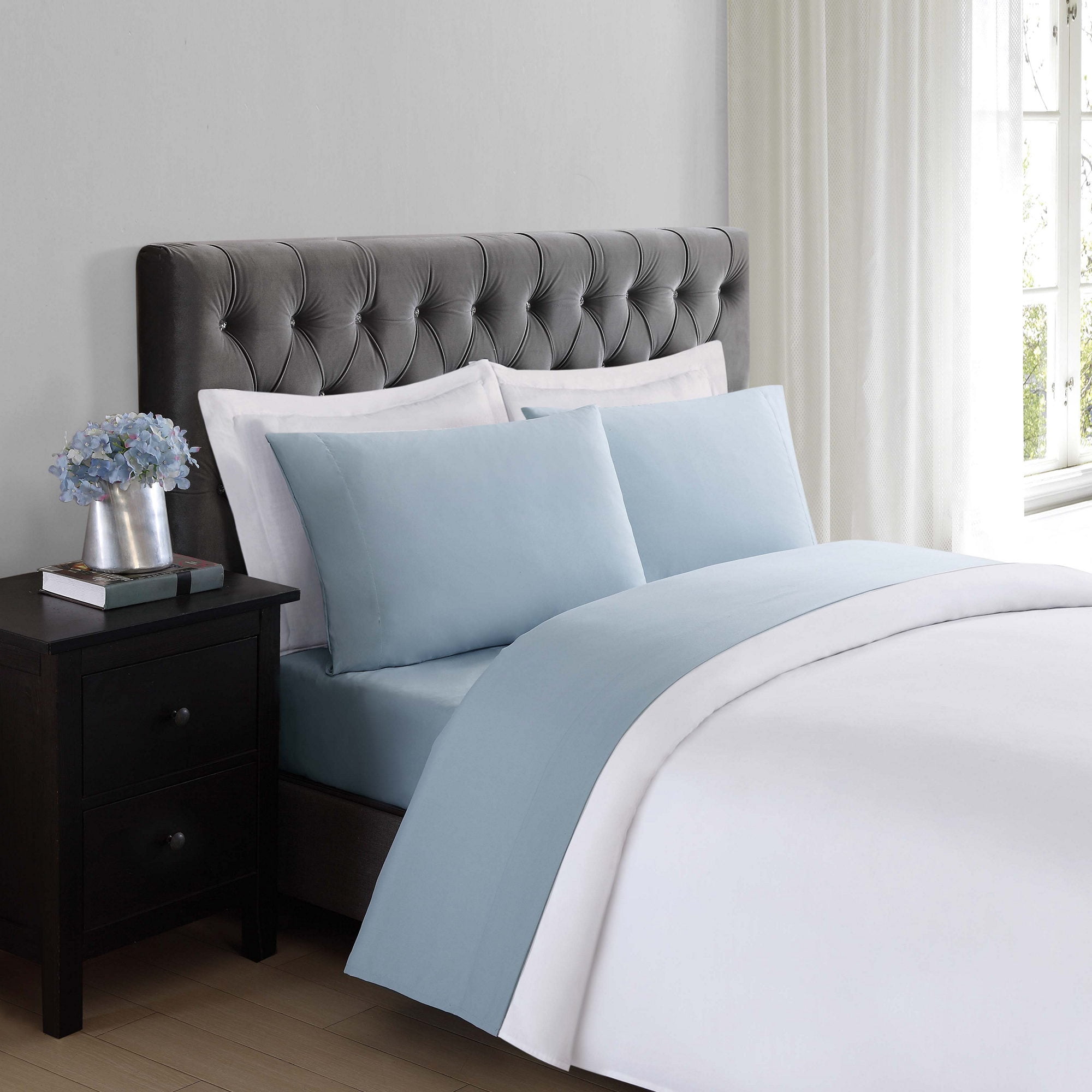 Truly Soft Everyday Grey Twin XL Sheet Set - Walmart.com - Walmart.com
