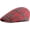 T-red, variant on Minzimin Mens Adjustable Colorful Striped Plaid Ivy Newsboy Cabbie Gatsby Golf Cap Flat Cotton Hat Thin Cap