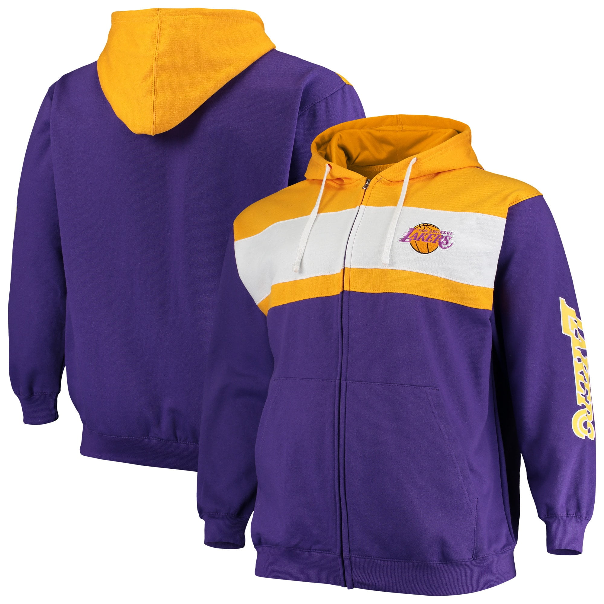 lakers on court hoodie