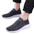 thumbnail image 4 of Men's Knit Sock Shoes S𝗅ip on Casual Sneakers Comfortable Soft Sole Sport Shoes Breathable Gym Workout Shoes Laceless Walking Tennis Shoes for Summer and Autumn, 4 of 9