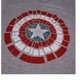 thumbnail image 3 of Captain America - Camiseta Logo Destrozado de Jaspeada para Hombre (Gris Deportivo), 3 of 3
