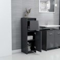 thumbnail image 4 of vidaXL Bathroom Cabinet Gray 11.8"x11.8"x37.4" Chipboard, 4 of 10