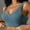 Blue, variant on Iyufng Sports Bras for Women Plus Size,Push Up Wirefree Bra,Women's Bra Without Steel Ring U-shaped Beauty Back with Breast Pad Everyday Underwear