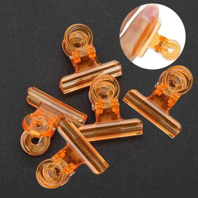 Peahefy Plastic Clips,Clips,5pcs 4 Colors C Curve Nail Extension Clips Multi-functional Plastic Nail Art Accessories