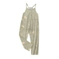 thumbnail image 4 of Girls Casual Jumpsuits Sleeveless Summer Rompers Long Pants With Pockets For 5-14 Years, 4 of 6