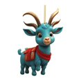 thumbnail image 2 of 2025 New Christmas Goat Creative Ornament Acrylic Hanging Decoration for Christmas Trees/ Christmas Cute Cartoon Goat Ornaments E, 2 of 5