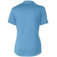 thumbnail image 3 of Women's Cutter & Buck Light Blue Atlanta Braves Prospect Textured Stretch Polo, 3 of 3