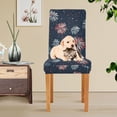 thumbnail image 4 of Yayeee 2 Pack Dining Chair Covers Stretch Parson Chairs Slipcovers Seat Protector, Starry Fireworks Pattern, 4 of 6