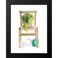 thumbnail image 2 of House Fenway 12x14 Black Modern Framed Museum Art Print Titled - Plant Lover Wicker Chair, 2 of 5