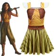 thumbnail image 2 of Vestidos de princesa Disney para niña, ropa de Cosplay de Raya, Vestido de manga voladora para fiesta, disfraz de Raya y el último Dragón, Verano Fivean unisex, 2 of 2