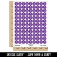 thumbnail image 2 of Cute Corgi with a Heart Butt 200+ Round Stickers - Purple - Matte Finish - 0.50" Size, 2 of 3