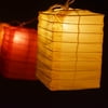 Quasimoon Multi-Color Hako Box Shaped Paper Lantern String String Lights (8FT, Expandable) by PaperLanternStore